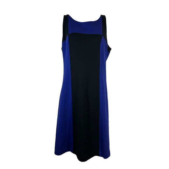 Milly Dresses & Skirts - MILLY M Royal Blue/Black Sleeveless Wool Blend Sheath Dress PONTE $395.00 A16